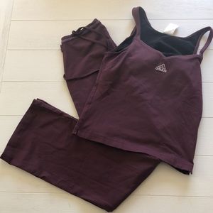 Adidas work out trouser and top
